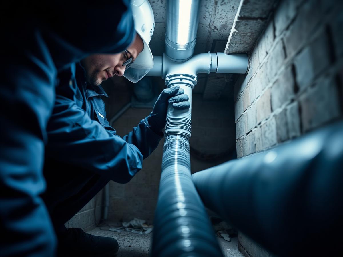 Relining av stammar i Farsta, Stockholm